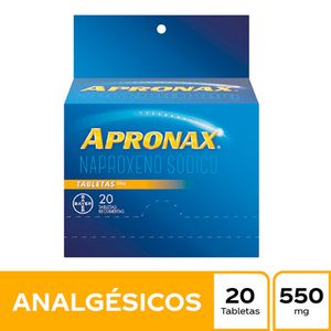 Apronax® 550 mg Naproxeno Sodico Caja x 20 tab