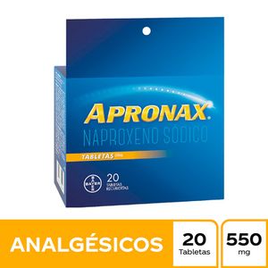 Apronax® 550 mg Naproxeno Sodico Caja x 20 tab