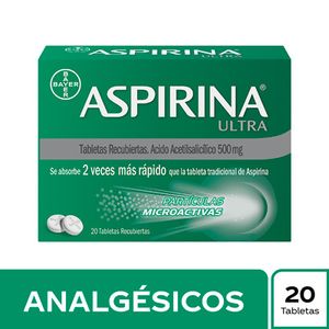 Aspirina Ultra Partículas Microactivas X20 Tabletas