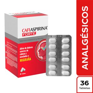 CafiAspirina® Forte 650 mg Ácido Acetilsalicilico 65mg Cafeina Caja x 36 tab