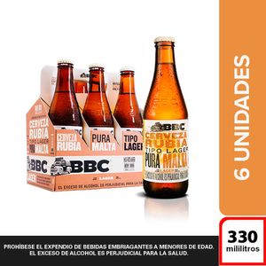 Cerveza BBC Lager 330 Ml X6 Unds