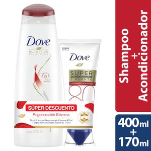 Oferta shampoo regen extr 400ml + super acond factor 80