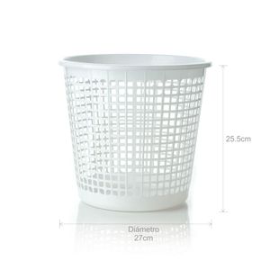Caneca acanalada 9L Blanco