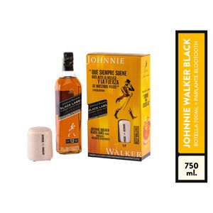 Pack Whisky Johnnie Walker Black Label 700 ML + Parlante
