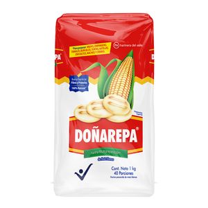 Harina Doñarepa Maíz Blanco Extra Fina 1 Kg
