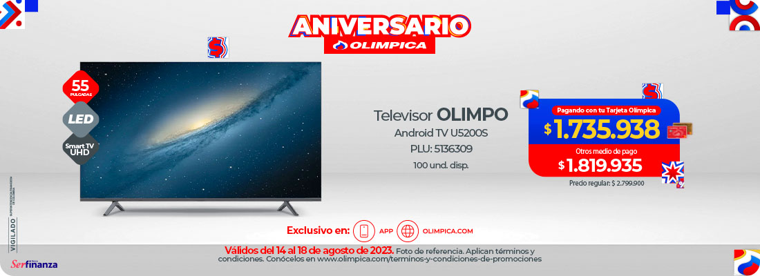 Televisor Olimpo 40 Pulgadas LED FHD Smart TV 40D5200S