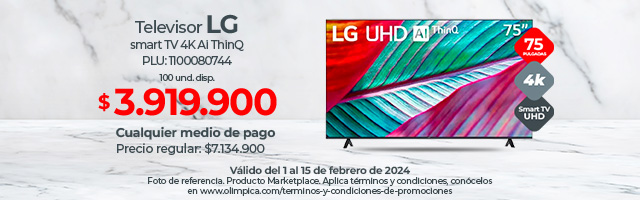 Oferta en Televisores Samsung, LG, Olimpo y más - Olímpica